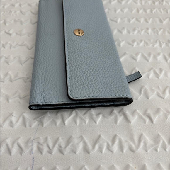 LODIS BLUE Kate Classic Pebbled Leather RFID Slim Large Flap Snap Wallet~UNIQUE - Picture 10 of 12